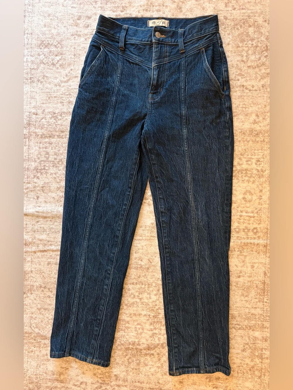 Madewell The Perfect Vintage Straight Jean in Greenhaven Wash, Seamed Version - Picture 2 of 9